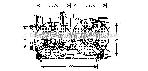 AVA QUALITY COOLING Tuuletin, moottorin jäähdytys FT7561